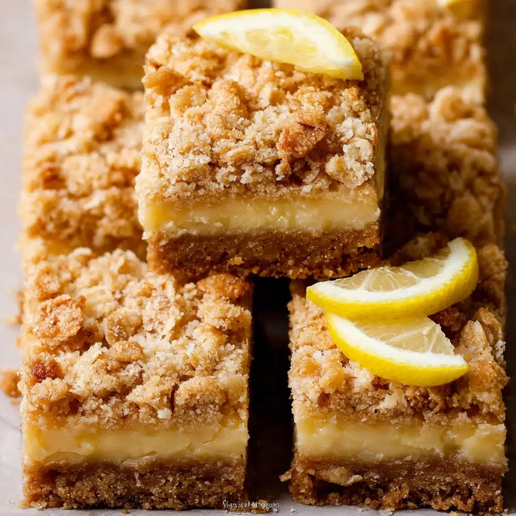 Lemon Oatmeal Crumble Bars Recipe - Recipe Image