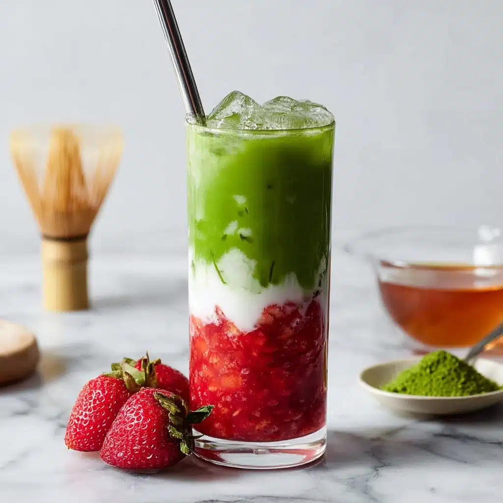 Strawberry Matcha Latte Recipe - Recipe Image