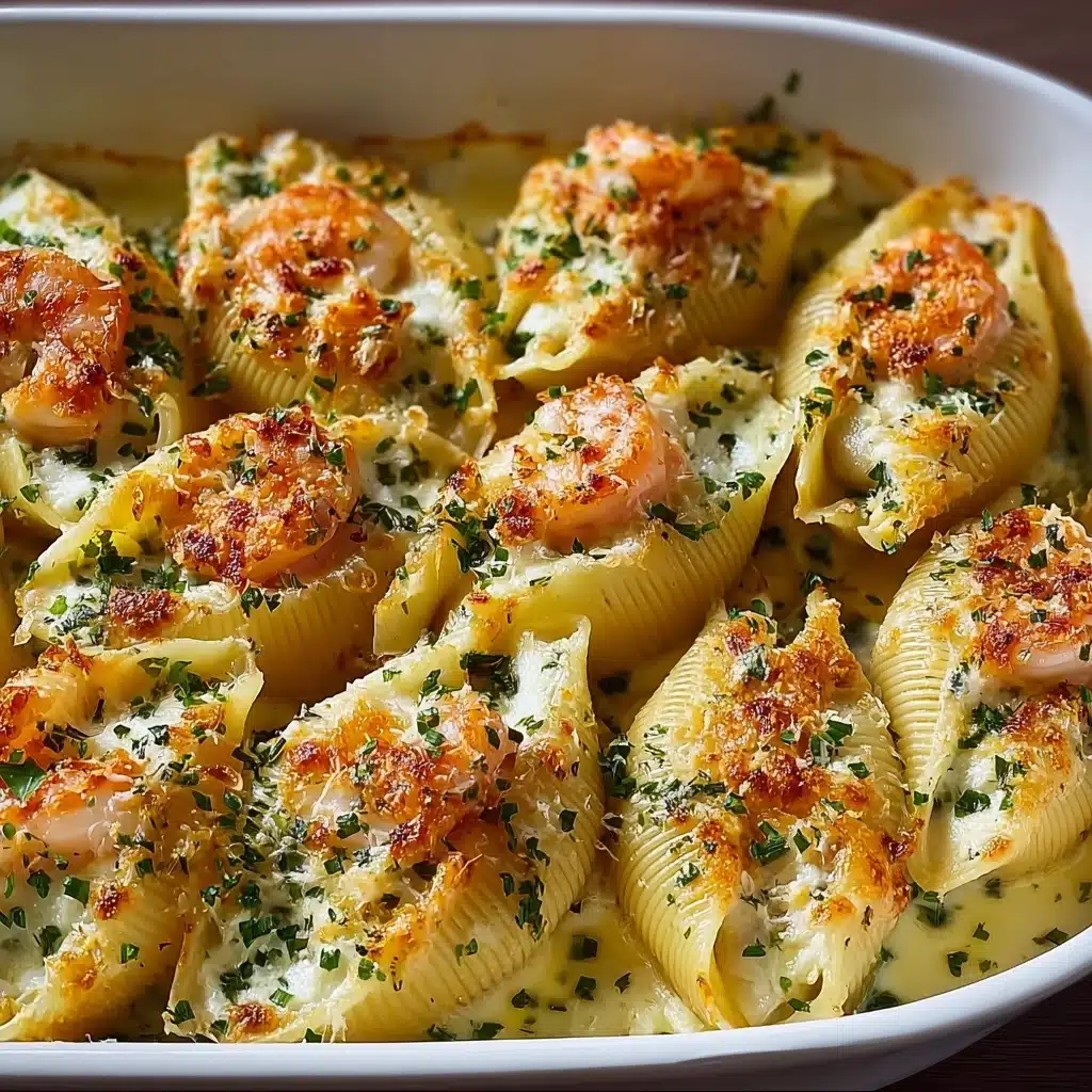 Creamy Seafood Stuffed Shells Recipe - Recipe Image