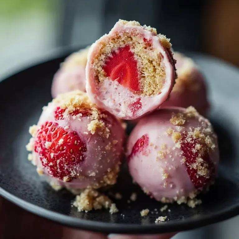 Strawberry Cheesecake Protein Balls Recipe