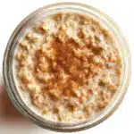 High Protein Cinnamon Roll Overnight Oats Recipe