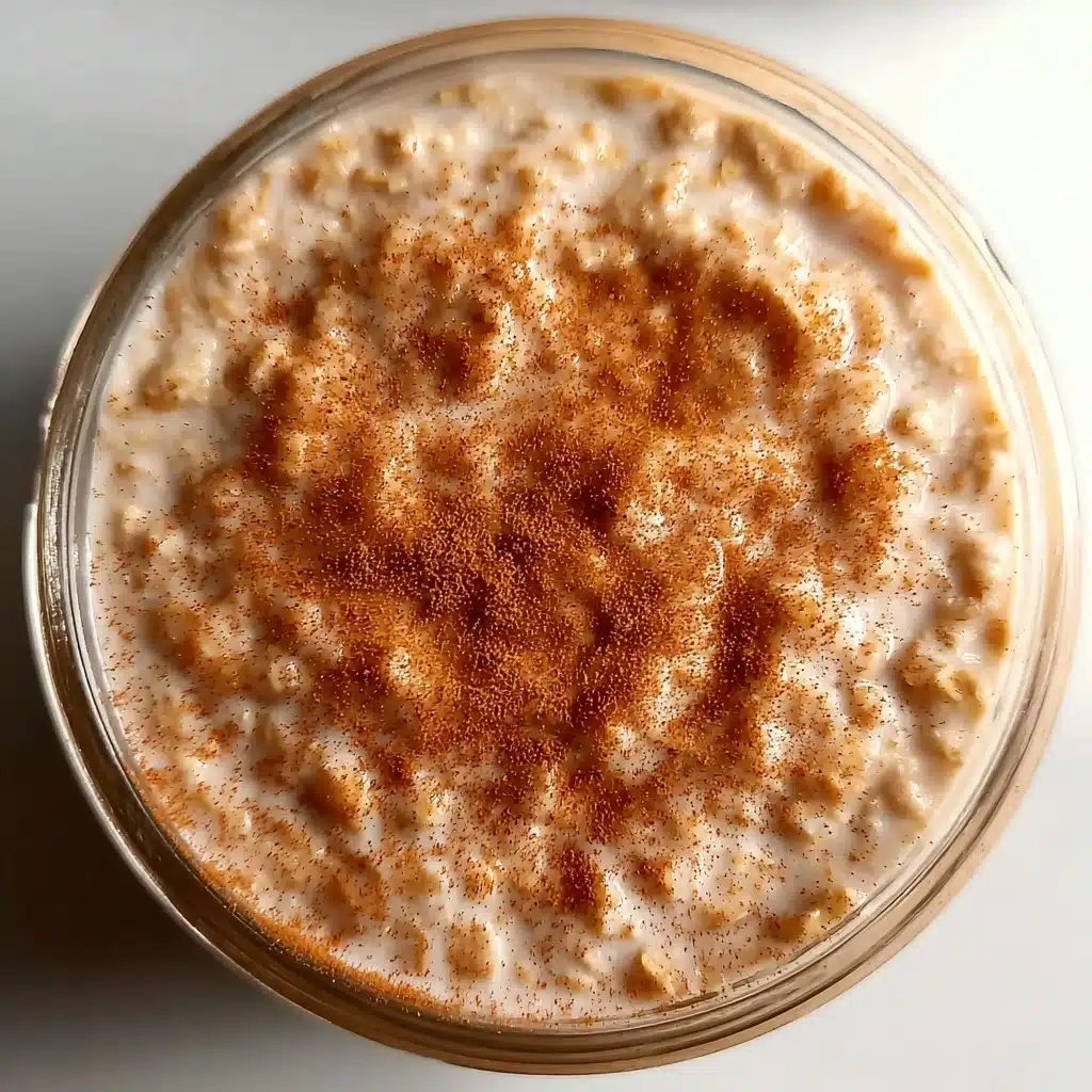 High Protein Cinnamon Roll Overnight Oats Recipe - Recipe Image