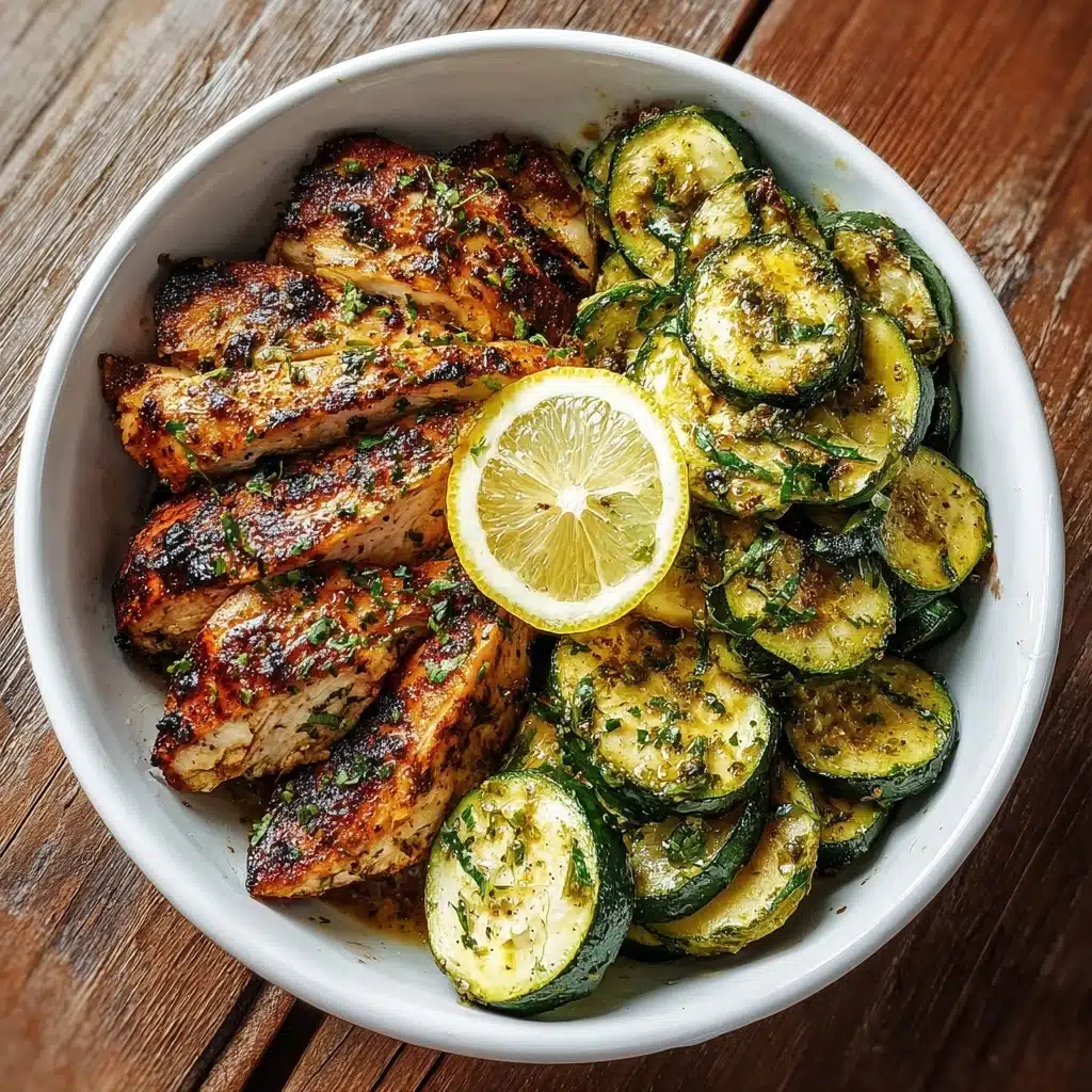 Easy Asado Chicken with Lemon Zucchini Sauté Recipe