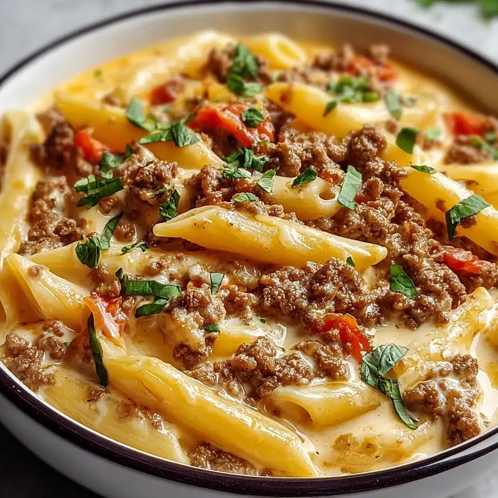 Creamy Rotel Pasta with Ground Beef Recipe - Recipe Image