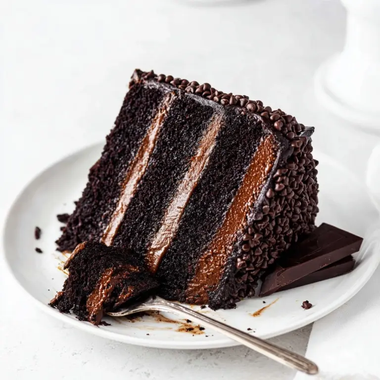 Ultimate 6-Layer Chocolate Fudge Cake Recipe