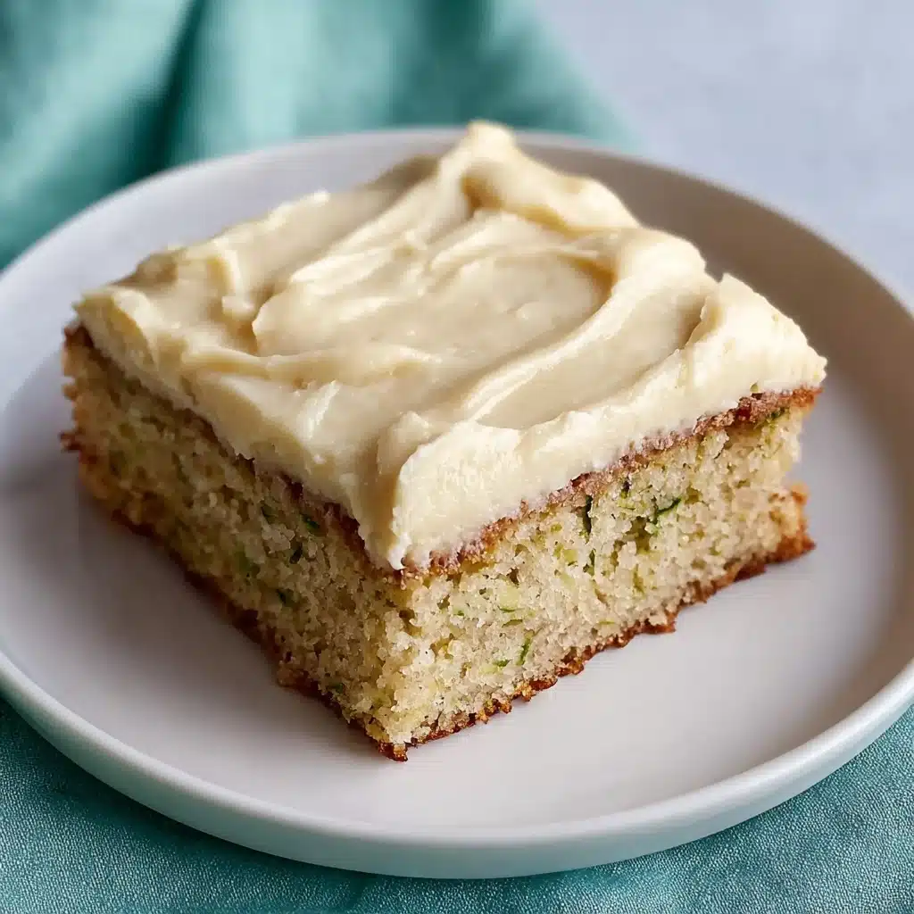 Homestyle Zucchini Cake with Sour Cream Recipe - Recipe Image