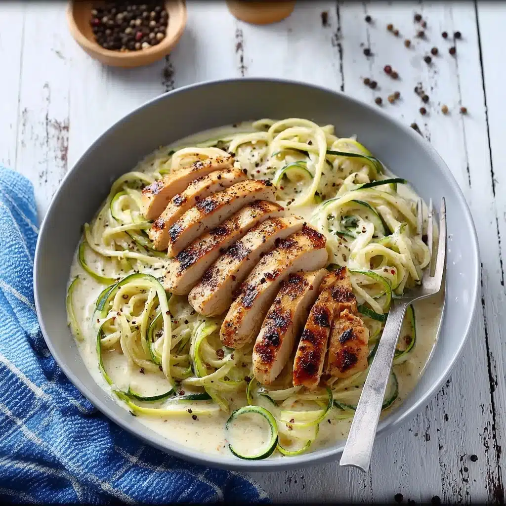 Zucchini Noodle Chicken Alfredo Recipe - Recipe Image