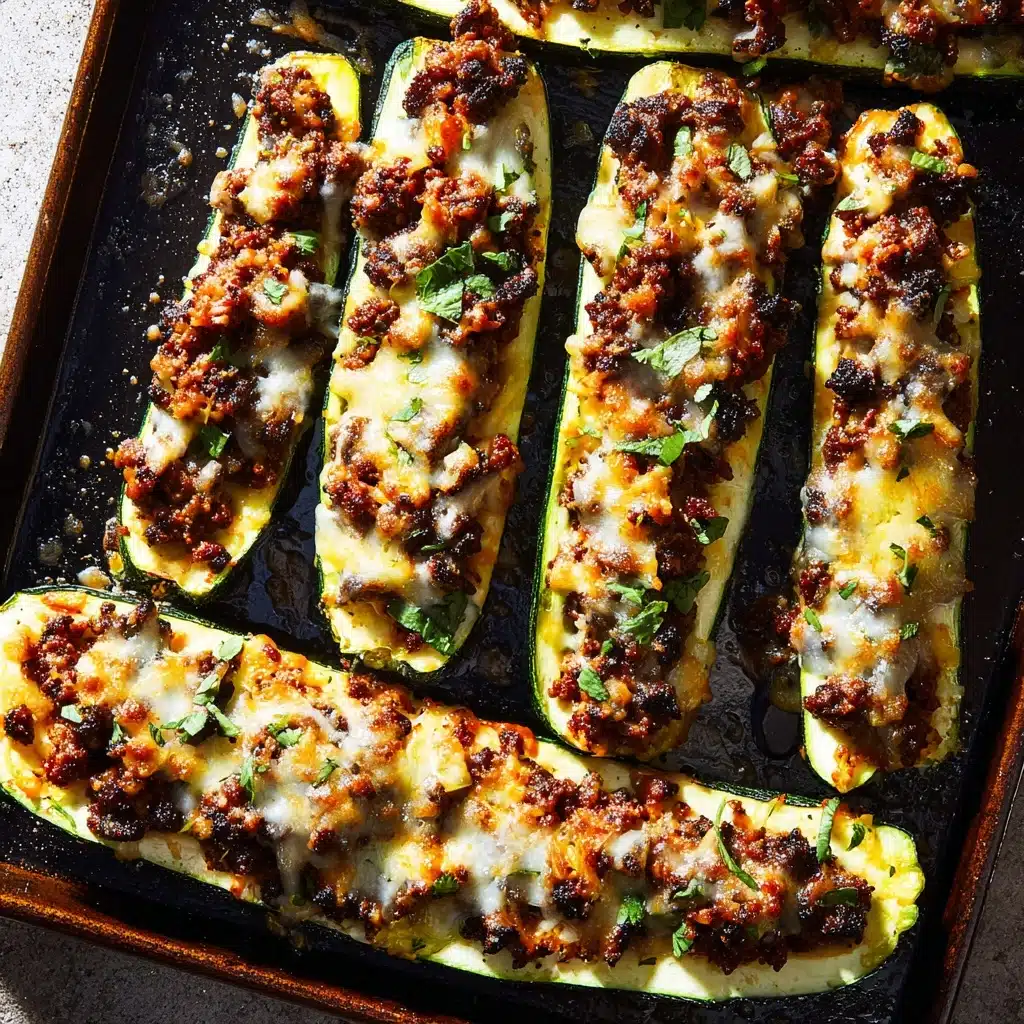 Easy Ground Beef Zucchini Boats (Healthy and Delicious) Recipe - Recipe Image