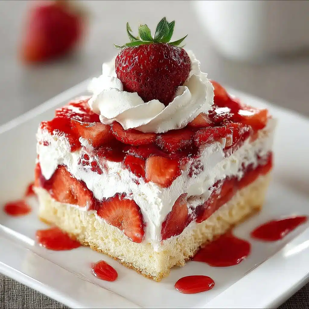 Easy Strawberry Sheet Shortcake Recipe - Recipe Image