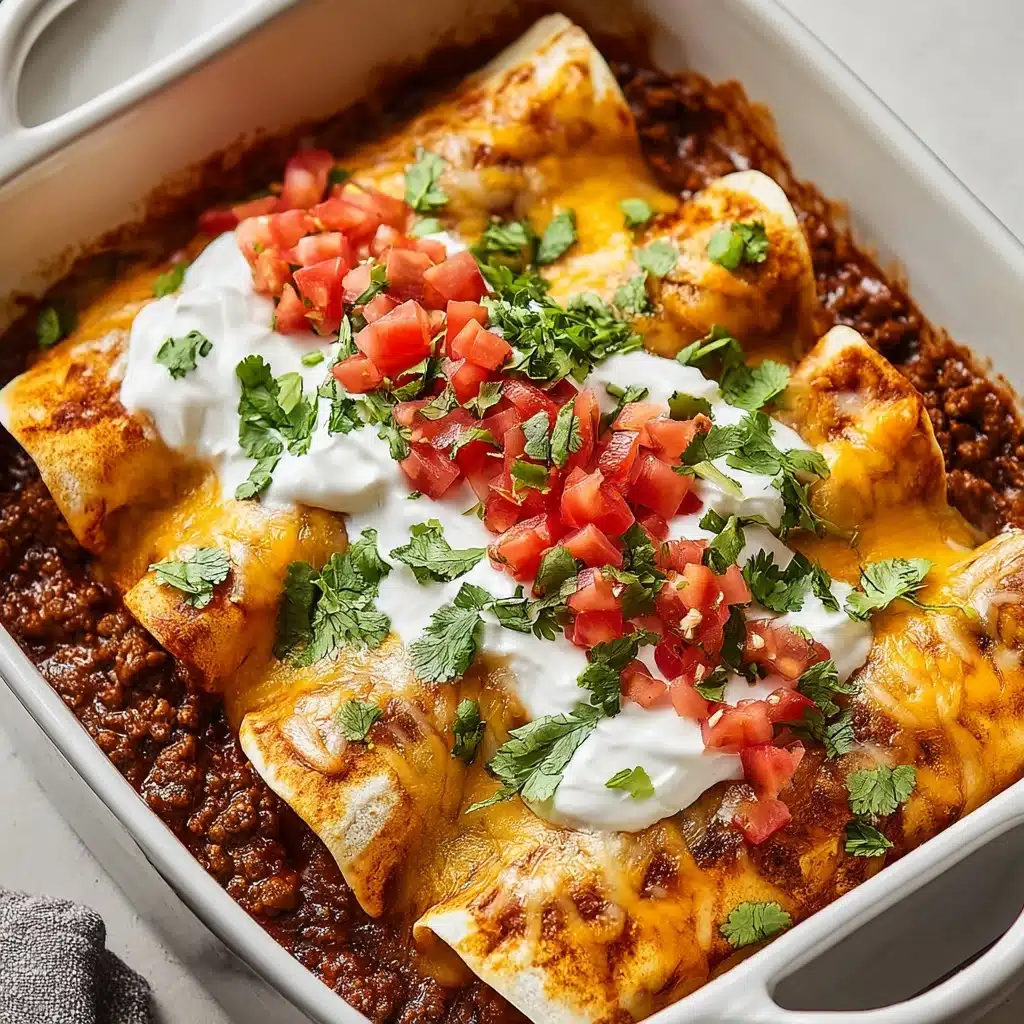 Ground Beef Enchiladas Recipe - Recipe Image