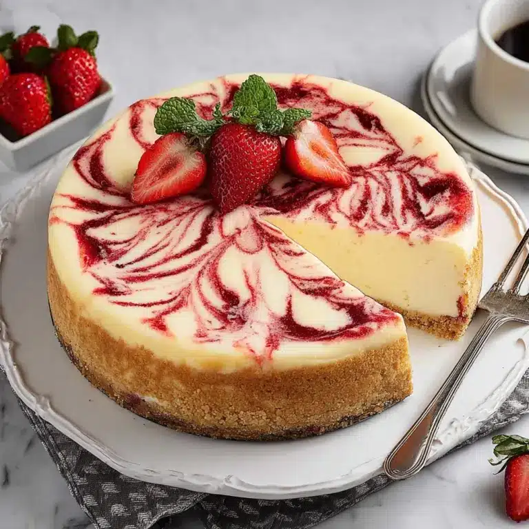 Strawberry Swirl Cheesecake Recipe
