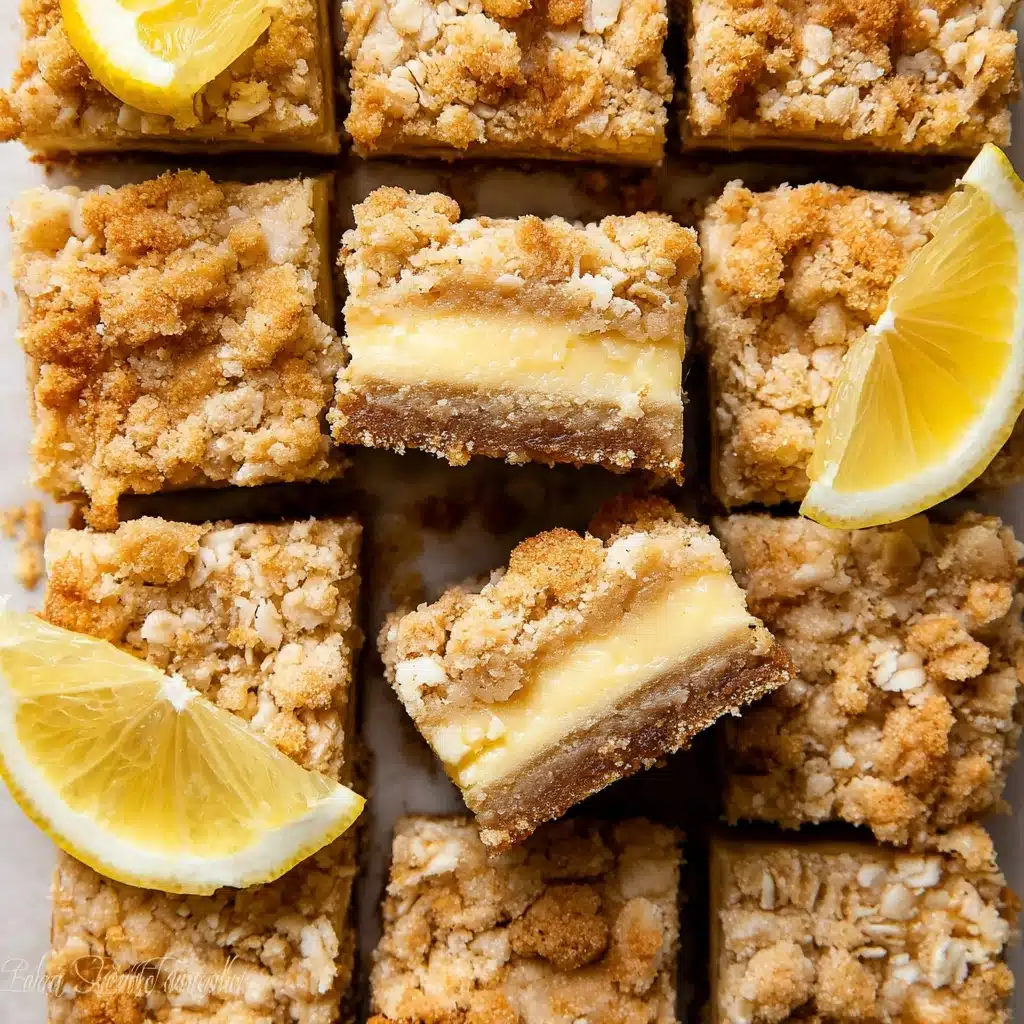 Lemon Oatmeal Crumble Bars Recipe - Recipe Image