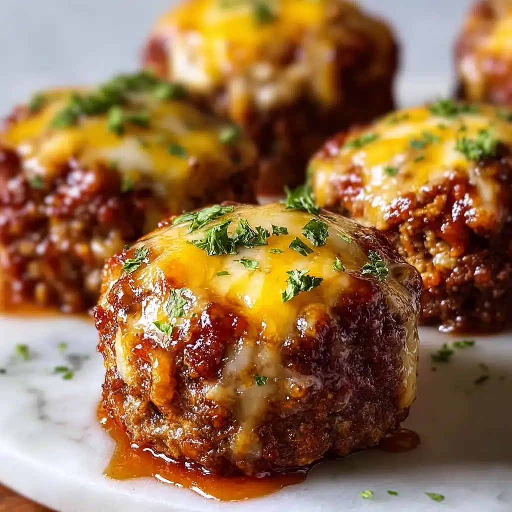 Cheesy Stuffed Meatloaf Bites Recipe - Recipe Image