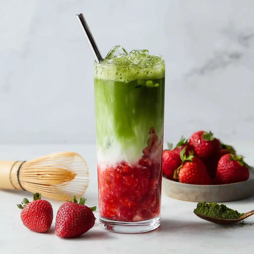 Strawberry Matcha Latte Recipe - Recipe Image