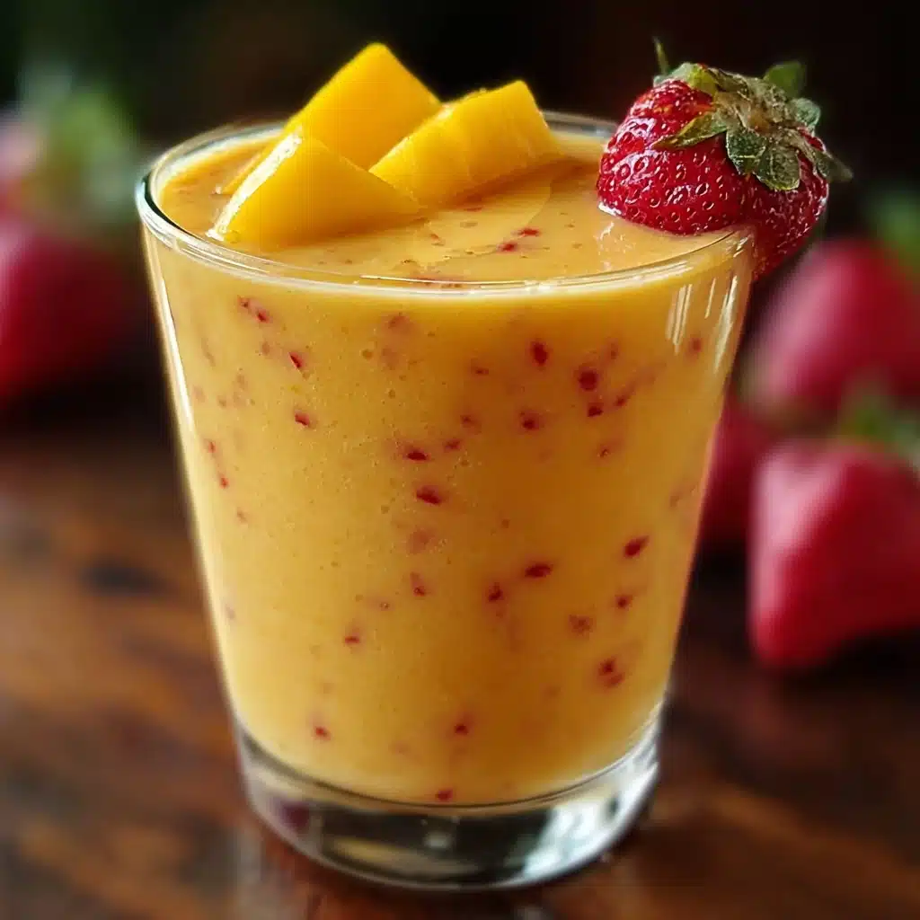 Mango Strawberry Smoothie Recipe - Recipe Image