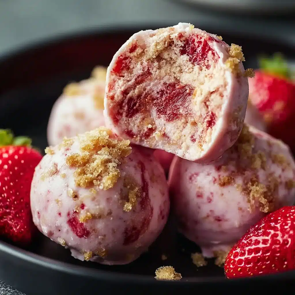 Strawberry Cheesecake Protein Balls Recipe - Recipe Image