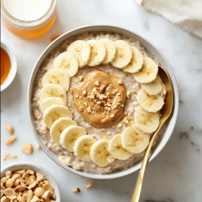 Peanut Butter Banana Overnight Oats Recipe