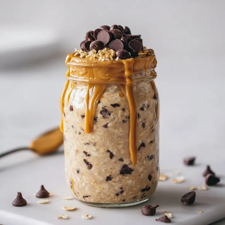 Cookie Dough Overnight Oats Recipe