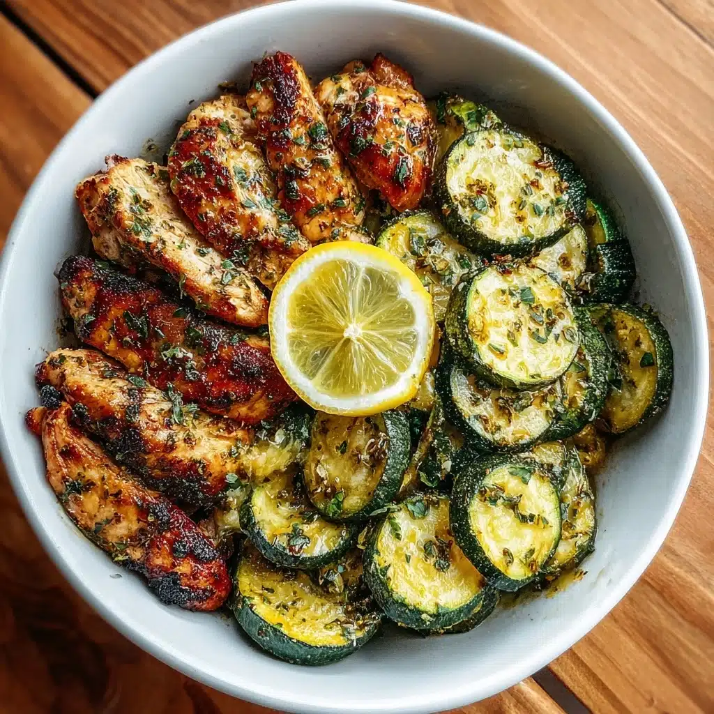 Easy Asado Chicken with Lemon Zucchini Sauté Recipe - Recipe Image