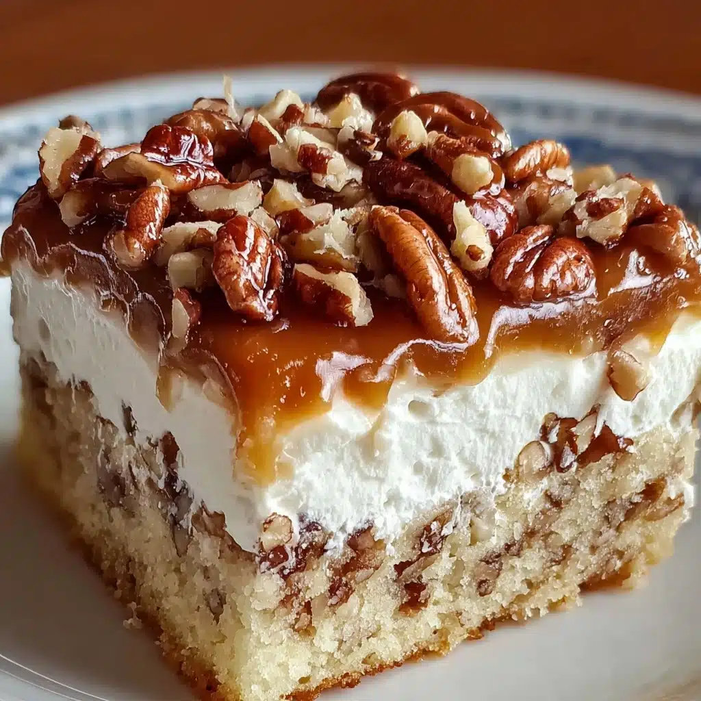 Butter Pecan Praline Poke Cake Recipe - Recipe Image