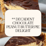Chocolate Peanut Butter Pie Recipe