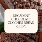 Indulgent Chocolate Zucchini Bread with Sour Cream Recipe