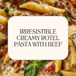 Creamy Rotel Pasta with Ground Beef Recipe