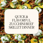 Zucchini and Ground Beef Skillet Recipe