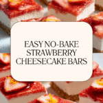 No-Bake Strawberry Cheesecake Bars Recipe