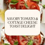 Tomato and Cottage Cheese Toast Recipe