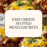 Cheesy Stuffed Meatloaf Bites Recipe