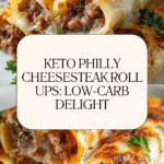 Delicious Keto Philly Cheesesteak Roll Ups Recipe