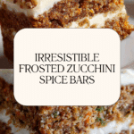 Frosted Zucchini Spice Bars 1 Amazing Secret Recipe