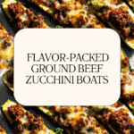 Easy Ground Beef Zucchini Boats (Healthy and Delicious) Recipe