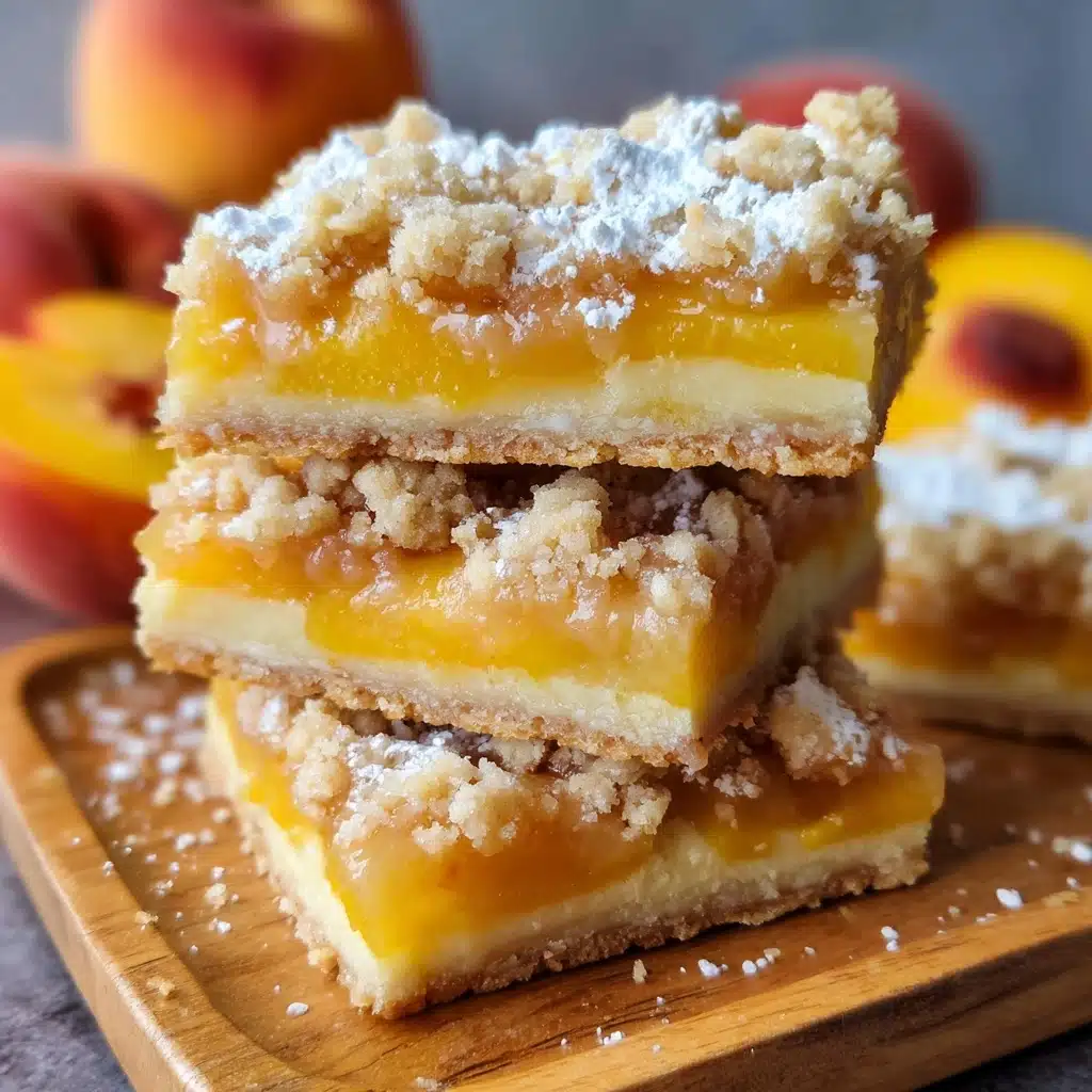 Heavenly Summer Peach Bars Recipe - Recipe Image