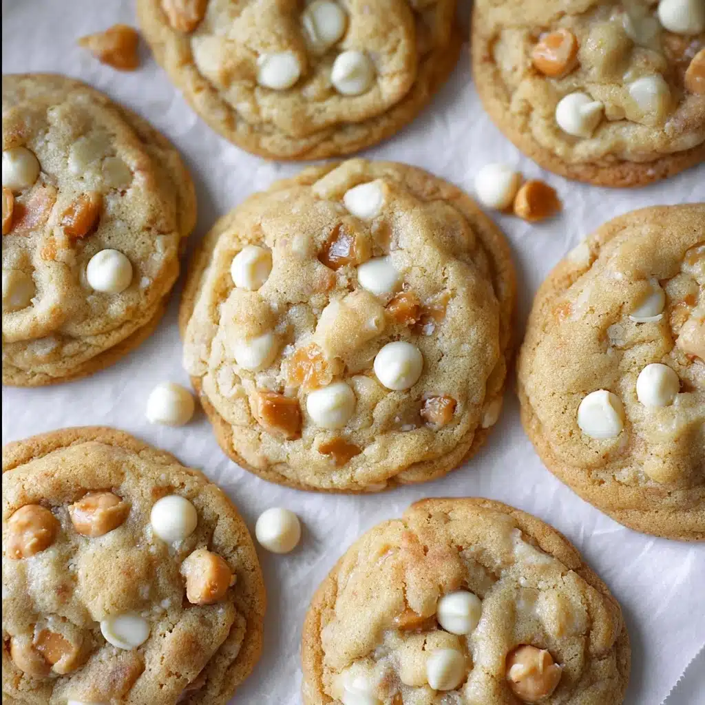 Salted Caramel White Chocolate Cookies Recipe - Recipe Image