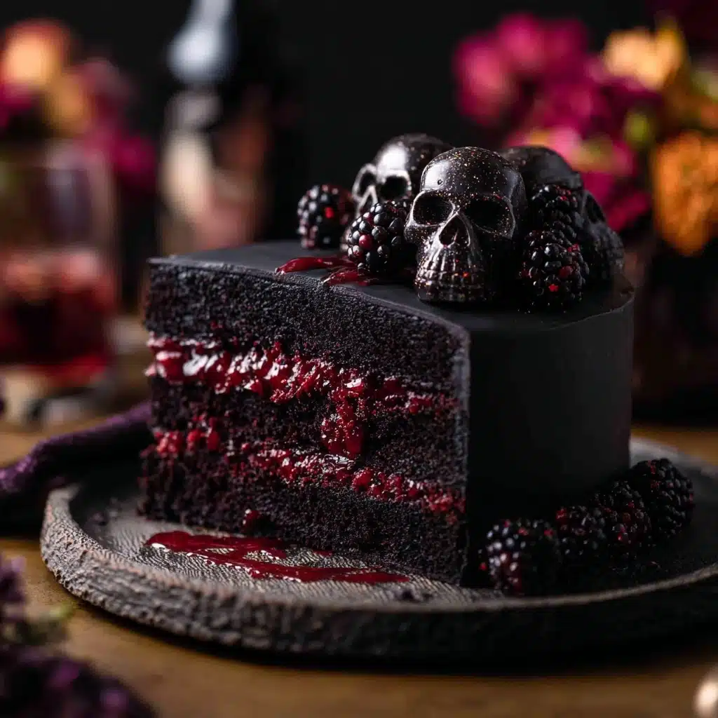 Spooky Black Velvet Halloween Cake Recipe - Recipe Image
