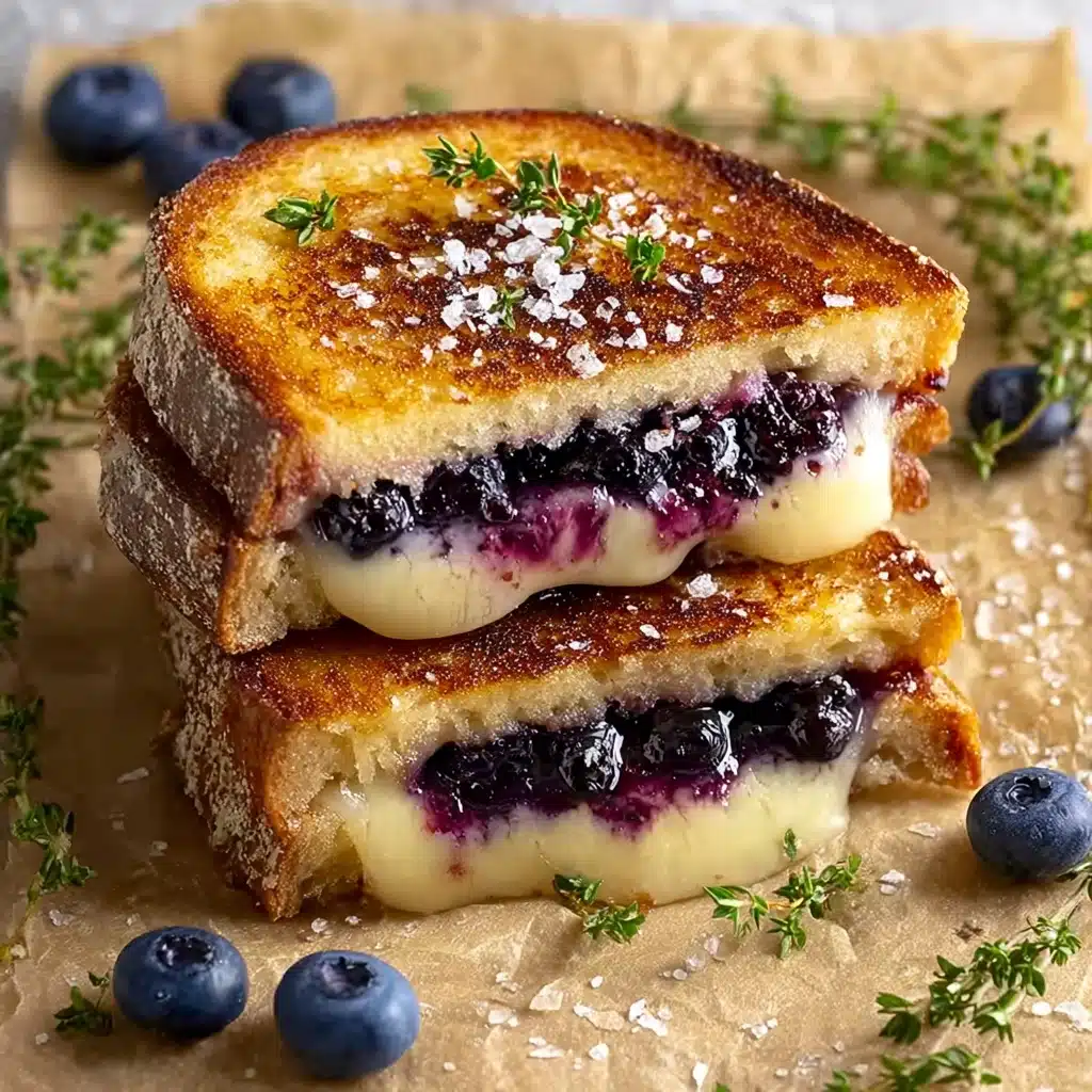 Crispy Blueberry Grilled Cheese Recipe - Recipe Image