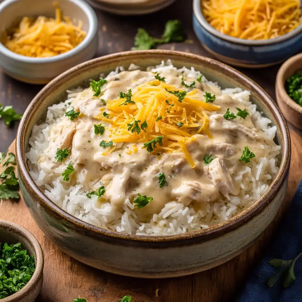 Slow Cooker Cheesy Chicken and Rice Recipe - Recipe Image