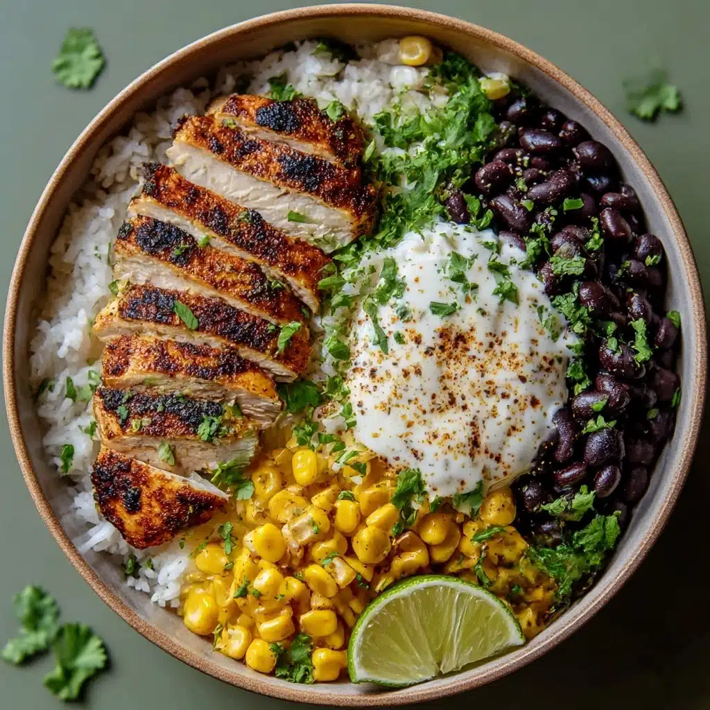 Mexican Street Corn Chicken Rice Bowl Recipe - Recipe Image
