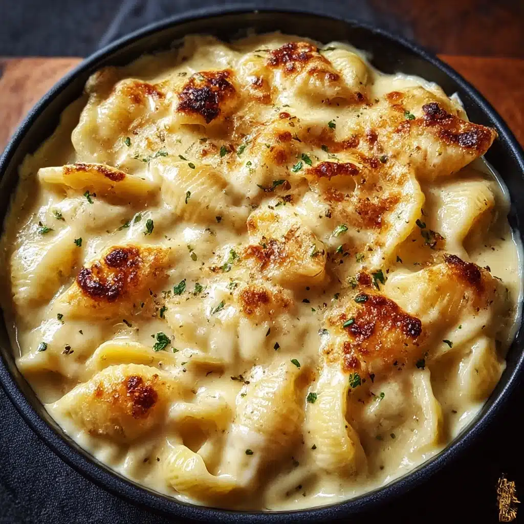 The Best Crockpot Garlic Parmesan Chicken Pasta Recipe - Recipe Image