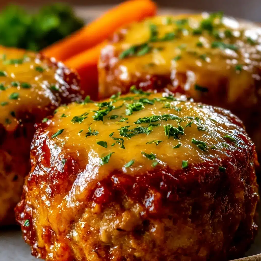 Garlic Parmesan Chicken Meatloaves Recipe - Recipe Image
