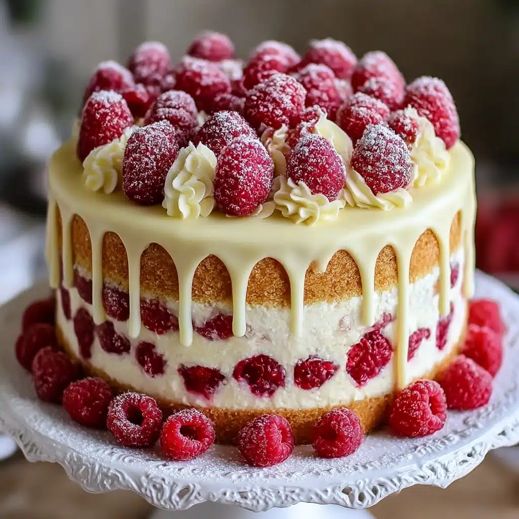 White Chocolate Raspberry Dream Cake Recipe - Recipe Image