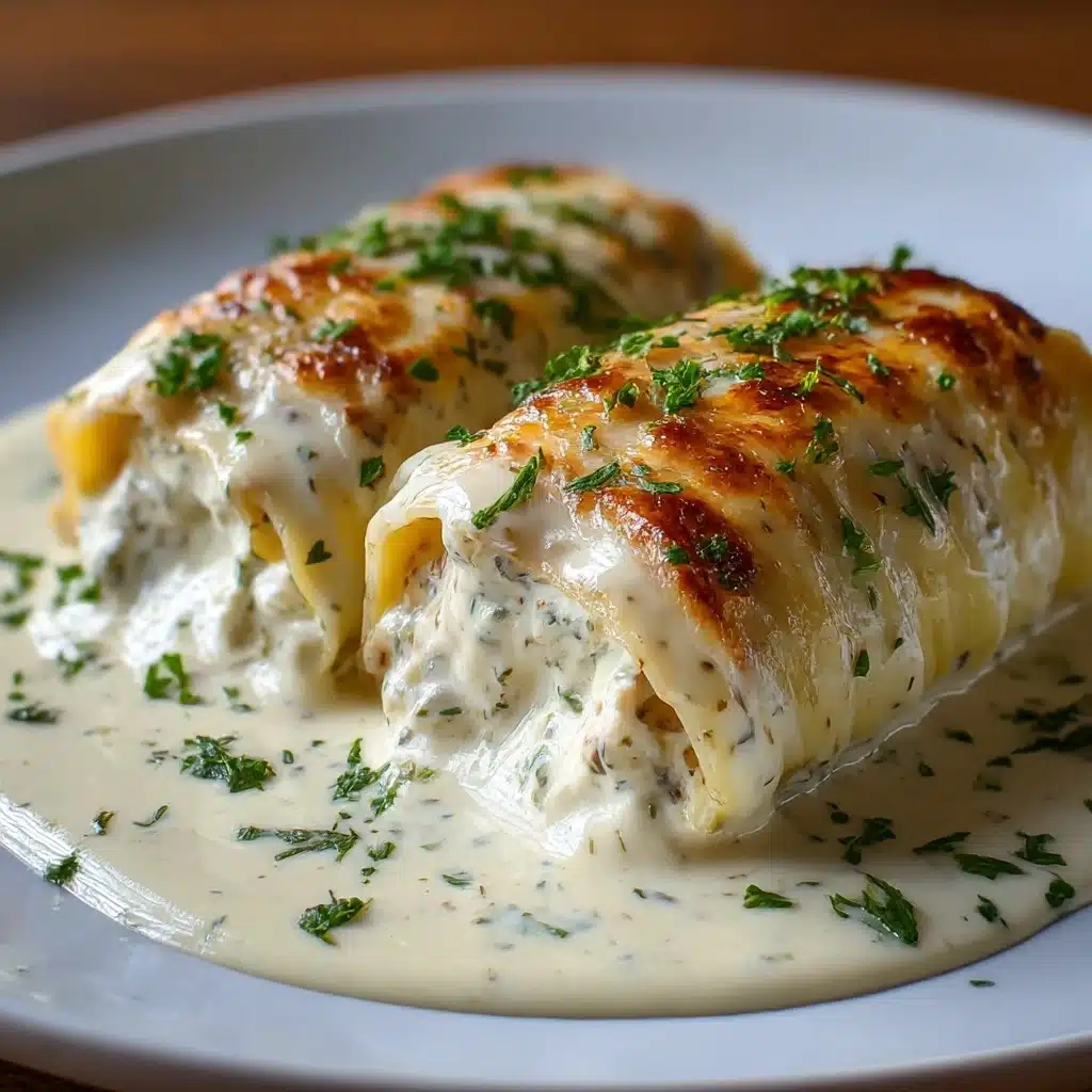 Chicken Alfredo Lasagna Rolls Recipe - Recipe Image