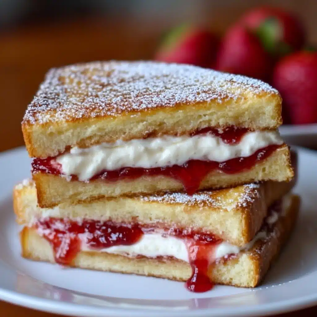 Fried Strawberry Cheesecake Sandwiches Recipe - Recipe Image