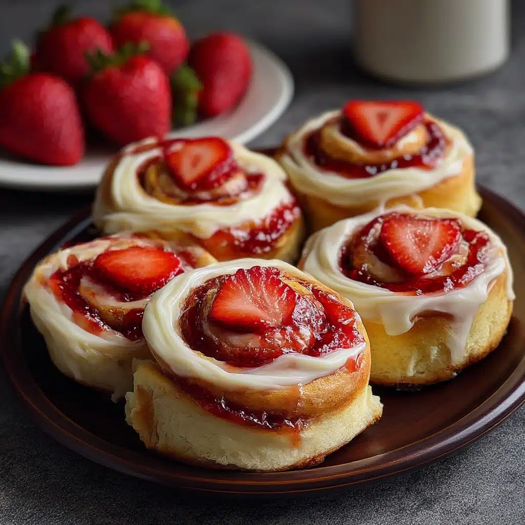 How to Make Easy Strawberry Cheesecake Sweet Rolls Recipe - Recipe Image