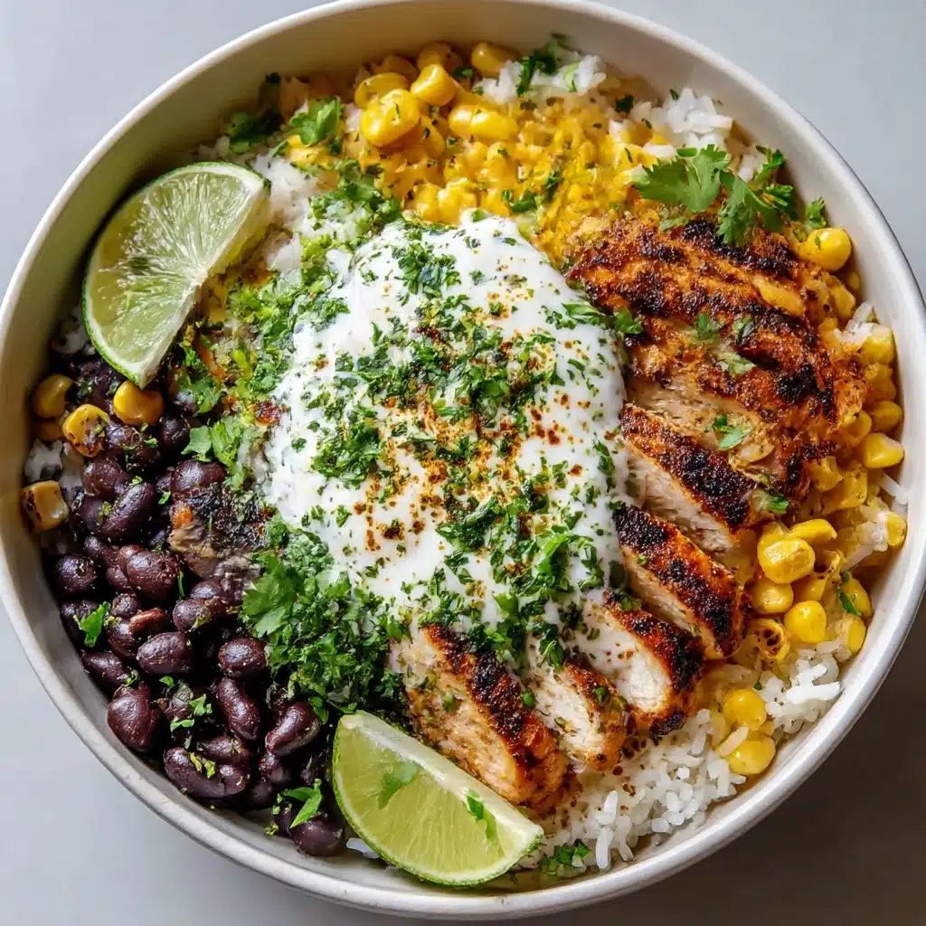 Mexican Street Corn Chicken Rice Bowl Recipe - Recipe Image