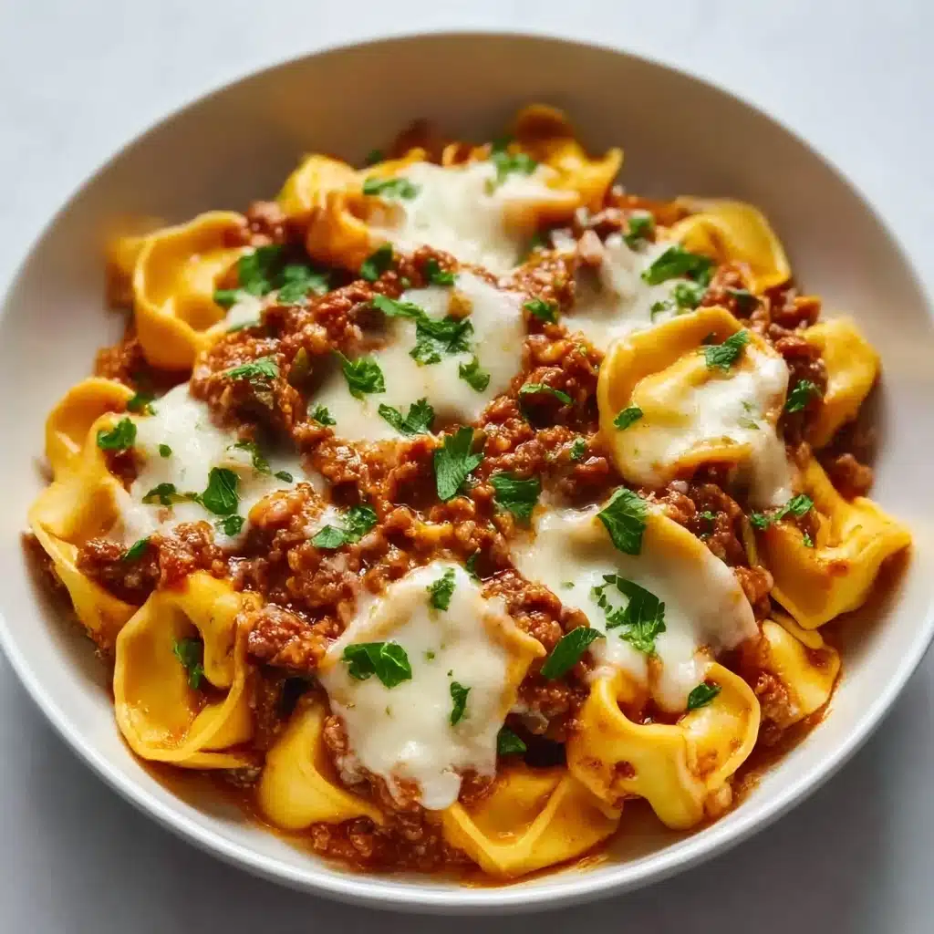 Beefy Tortellini Bake Recipe - Recipe Image