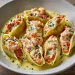 Garlic Butter Lobster-Filled Jumbo Pasta Shells Recipe