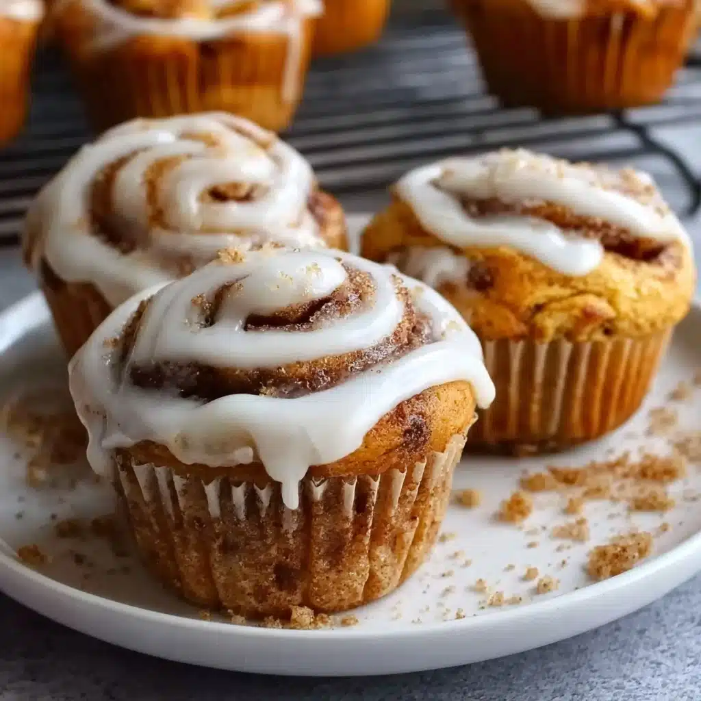 Pumpkin Cinnamon Roll Muffins Recipe - Recipe Image